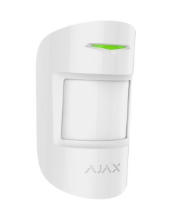 Detector de movimento wireless de dupla tecnologia, imune a animais domésticos AJ-MOTIONPROTECTPLUS-W Branco