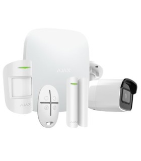 Kit de alarme wireless Ajax AJ-HUBKIT-W com camara IP WIFI