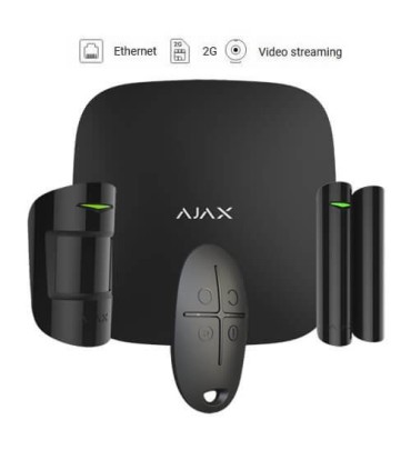 Ajax wireless alarm kit AJ-HUBKIT-B Black