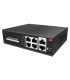 Switch PoE 60W 4 portas PoE + 2 Uplink