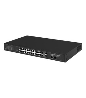 Switch HiPoE 300W 24 porte PoE + 2 porte Gigabit + 2 porte SFP Combo