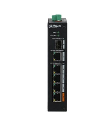 Switch HiPoE 60W 4 puertos PoE +1 SFP +1 puerto Uplink Gigabit