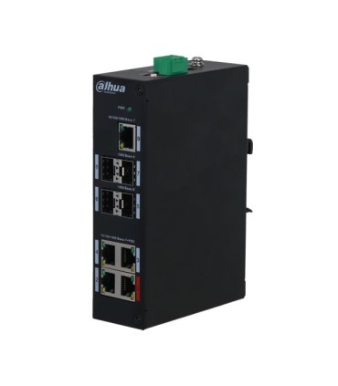 Switch HiPoE 96W 4 Porte PoE + 4 Porte SFP + 1 Porta Uplink RJ45