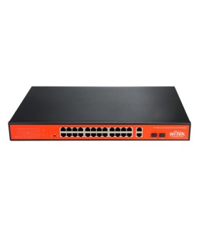 Switch HiPoE Wi-TEK da 250W 24 porte PoE