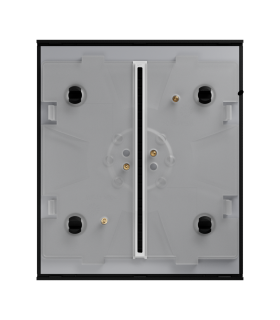 Panel táctil para interruptor de luz color negro