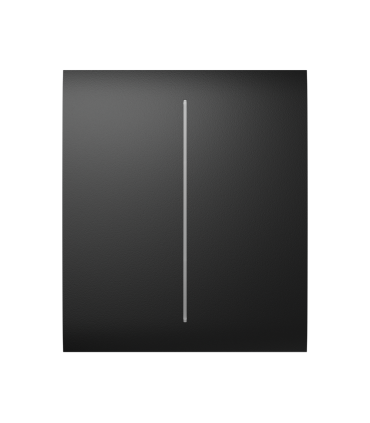 Painel de toque para duplo interruptor de luz cor preto