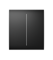Panneau tactile pour double interrupteur couleur noire