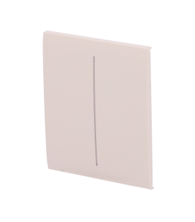 Touch panel for double light switch Ivory color