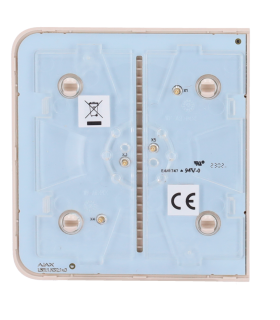 Panneau tactile Ajax Sidebutton pour interrupteur d'éclairage, RAL 1013 Couleur ivoire