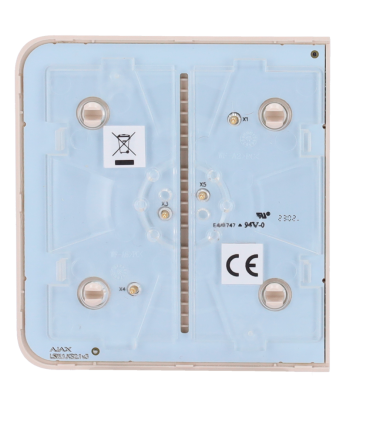 Panel táctil Ajax Sidebutton para un interruptor de luz, RAL 1013 Color marfil