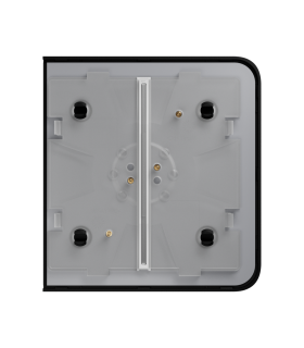 Painel táctil duplo para um interruptor de luz preto