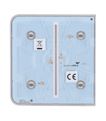 Panel táctil para un interruptor doble de luz Colore nebbioso