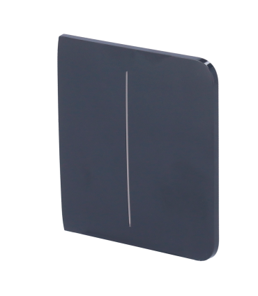 Painel táctil duplo para um interruptor de luz Cor grafite