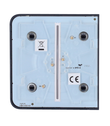Panel táctil para un interruptor doble de luz Color grafito