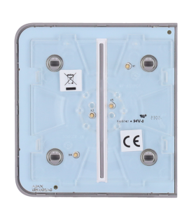 Touch panel for a double light switch Grey colour