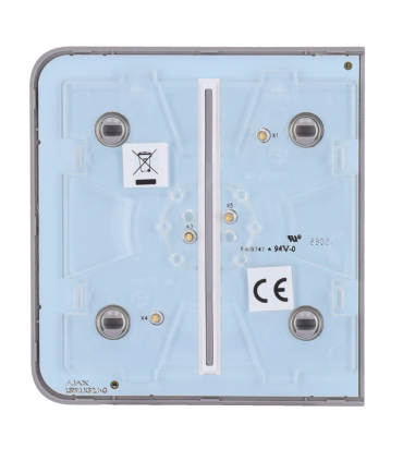 Panel táctil para un interruptor doble de luz Color gris