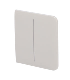 Touch panel for a double light switch Oyster colour
