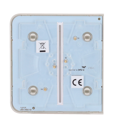 Touch panel for a double light switch Oyster colour