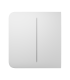 Panneau tactile pour un double interrupteur d'éclairage Couleur blanche