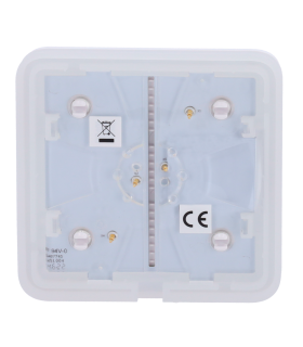 Touch panel for a light switch (white colour)