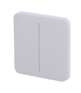 Touch panel for double light switch Foggy colour