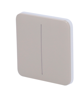 Touch panel for double light switch Olive colour