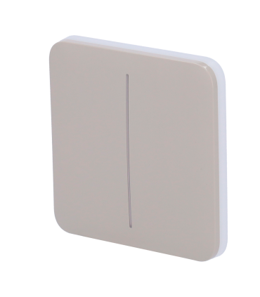 Panneau tactile pour double interrupteur d'éclairage, RAL 7044 Couleur olive