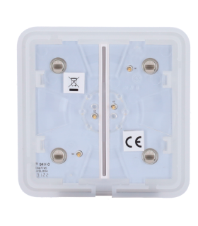 Touch panel for double light switch Olive colour