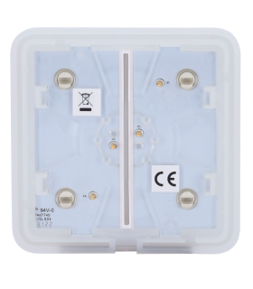 Touch panel for double light switch Olive colour