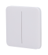 Touch panel for double light switch white colour