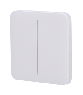 Painel táctil para interruptor duplo de luz Cor branca