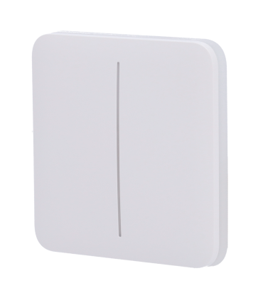 Panneau tactile pour double interrupteur d'éclairage Couleur blanche