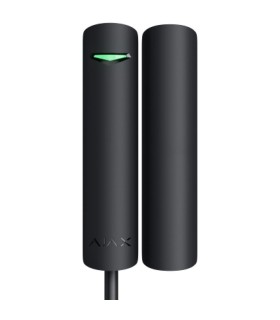 Detector de contacto magnético para puertas o ventanas con tecnología FIBRA en color negro