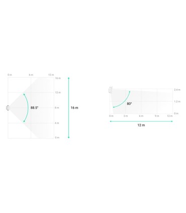 Détecteur de mouvement filaire Ajax avec double technologie PIR et Micro-ondes blanc