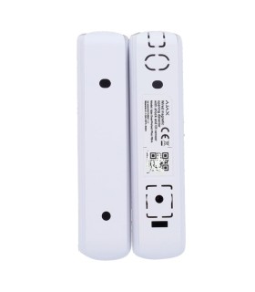 Detetor de contacto magnético Ajax cableado com deteção de impacto e vibração branco