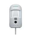 White Ajax FIBRA motion detector with photo collection