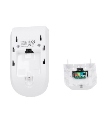 White Ajax FIBRA motion detector with photo collection