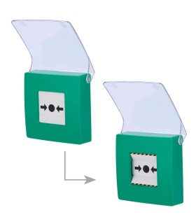 Bouton D'alarme Incendie- ManualCallPoint-  Verte