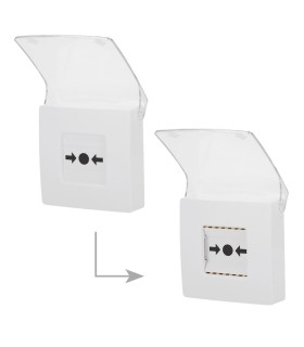 Bouton D'alarme Incendie- ManualCallPoint- Blanche
