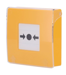 Botão de Alarme de Incêndio ManualCallPoint - Amarelo
