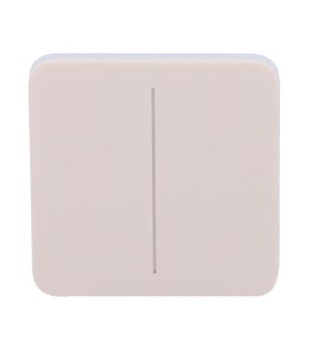 Painel táctil para interruptor duplo de luz Cor Marfim