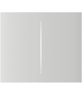 Panneau tactile pour double interrupteur couleur blanche Verticale