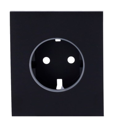 Ajax central cover for basic type F socket black color