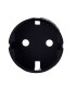 Copertura centrale Ajax per presa base tipo F colore nero