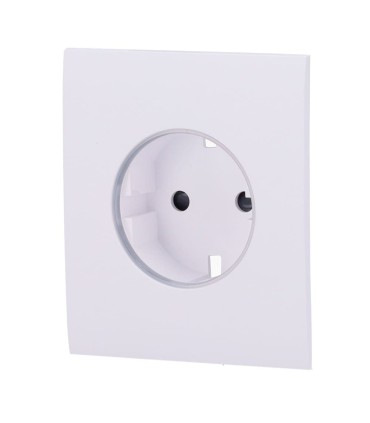 Ajax central cover for basic type F socket white color