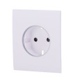 Ajax central cover for basic type F socket white color