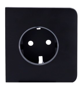 Copertura laterale Ajax per presa base tipo F colore nero