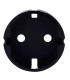 Ajax side cover for basic type F socket black color