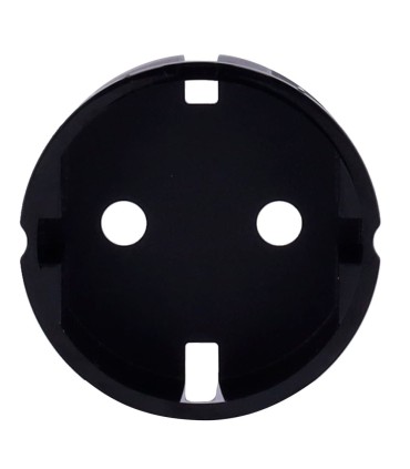 Cache latéral Ajax pour prise basique type F couleur noir