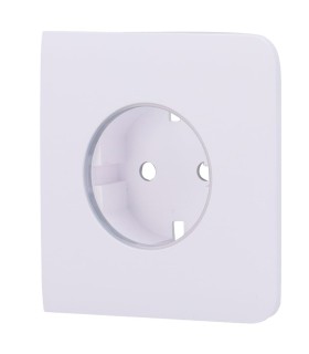 Tampa lateral Ajax para tomada básica tipo F cor branco